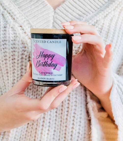 Scented candle Happy Birthday