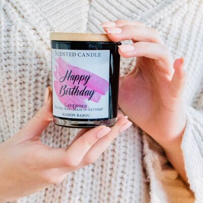 Scented candle Happy Birthday