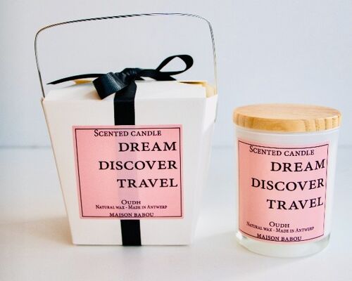 Scented candle Dream Discover Travel