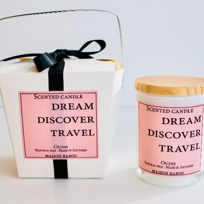 Scented candle Dream Discover Travel