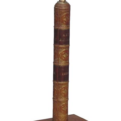 Book Table Lamp without shade RED