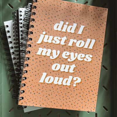 Ready to post Notebooks - Eye Roll A4 hard