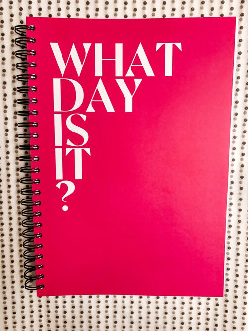 Ready to post Notebooks - What day is it? A5 hard