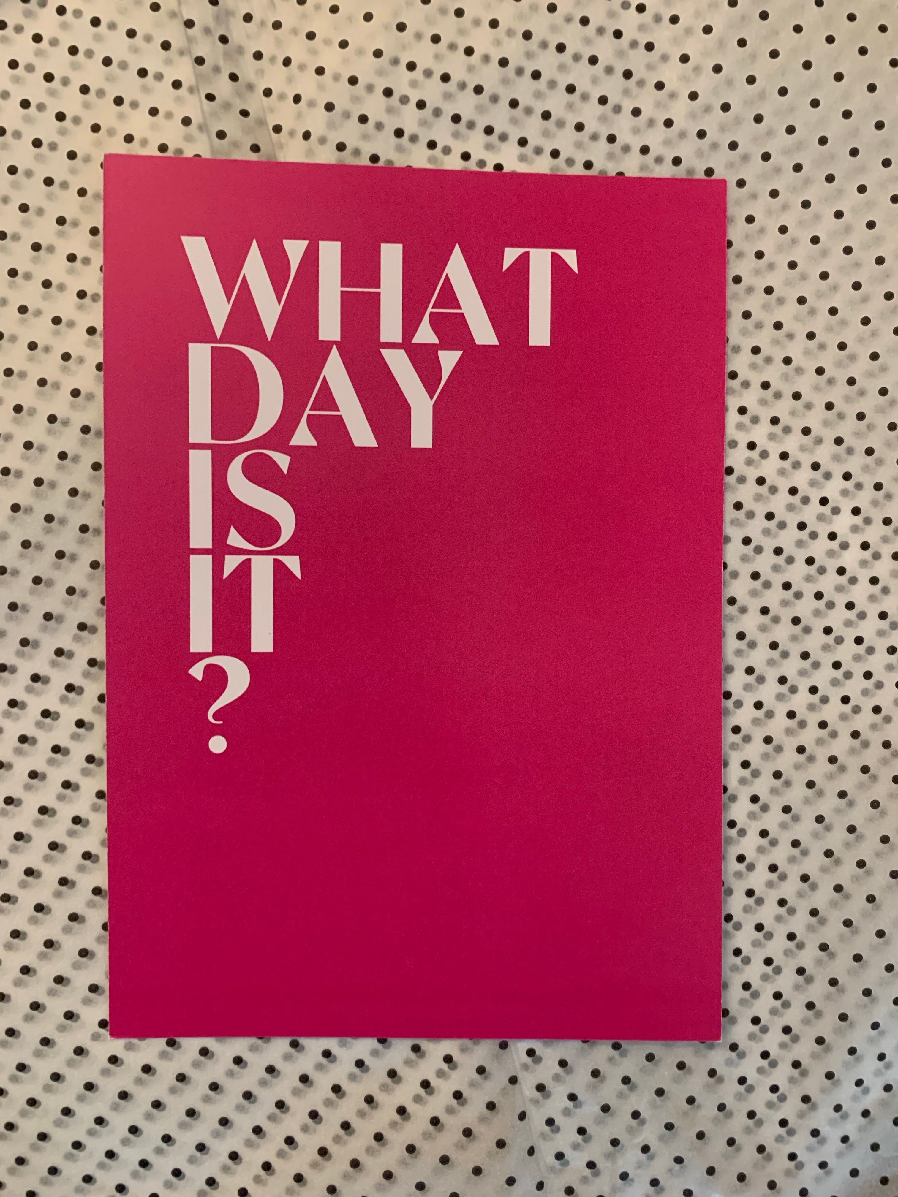 Fiver Friday- 3 x A5 Prints for Â£5 - What day is it?