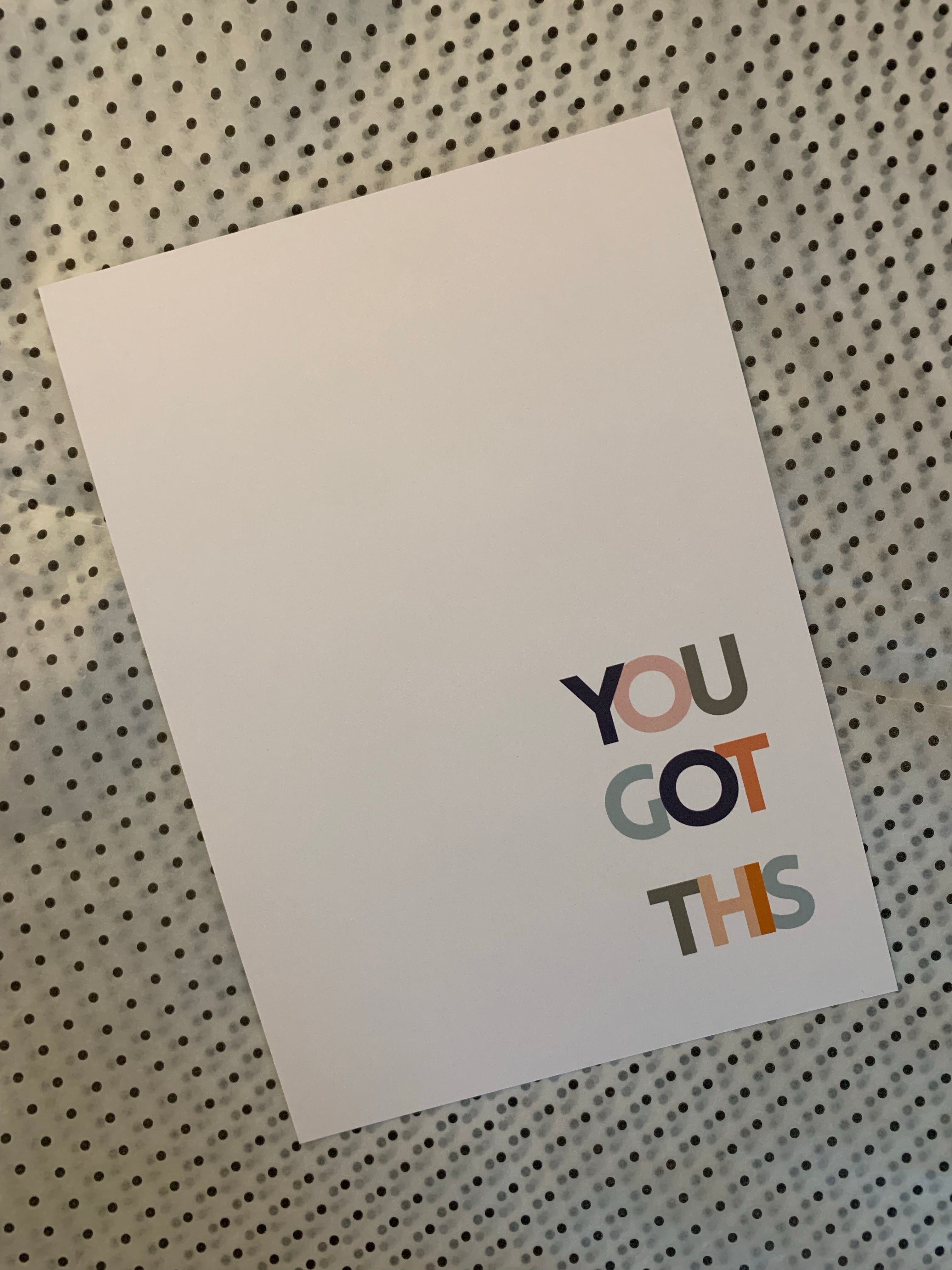 Fiver Friday- 3 x A5 Prints for Â£5 - You got this