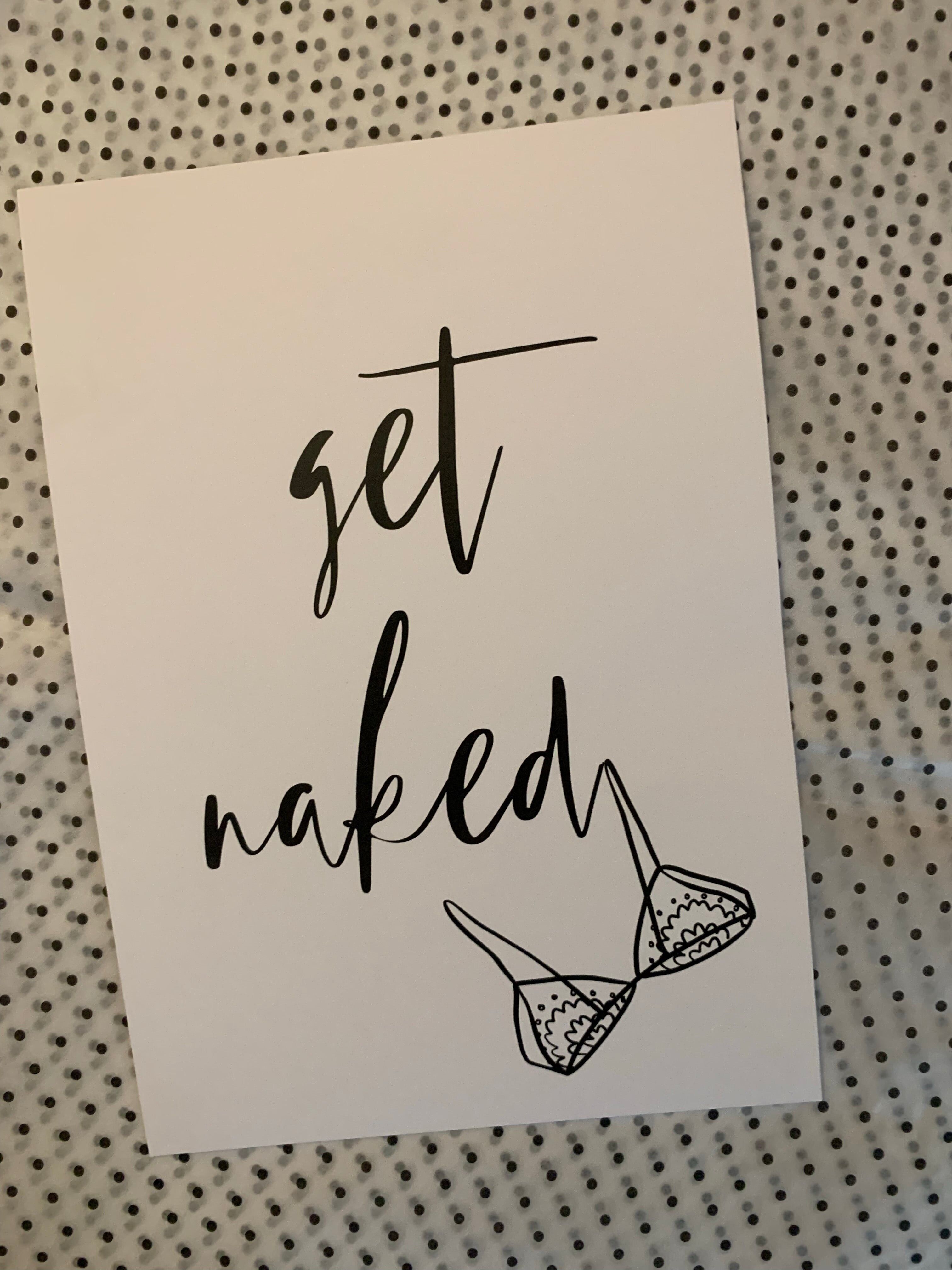 Fiver Friday- 3 x A5 Prints for Â£5 - Get Naked