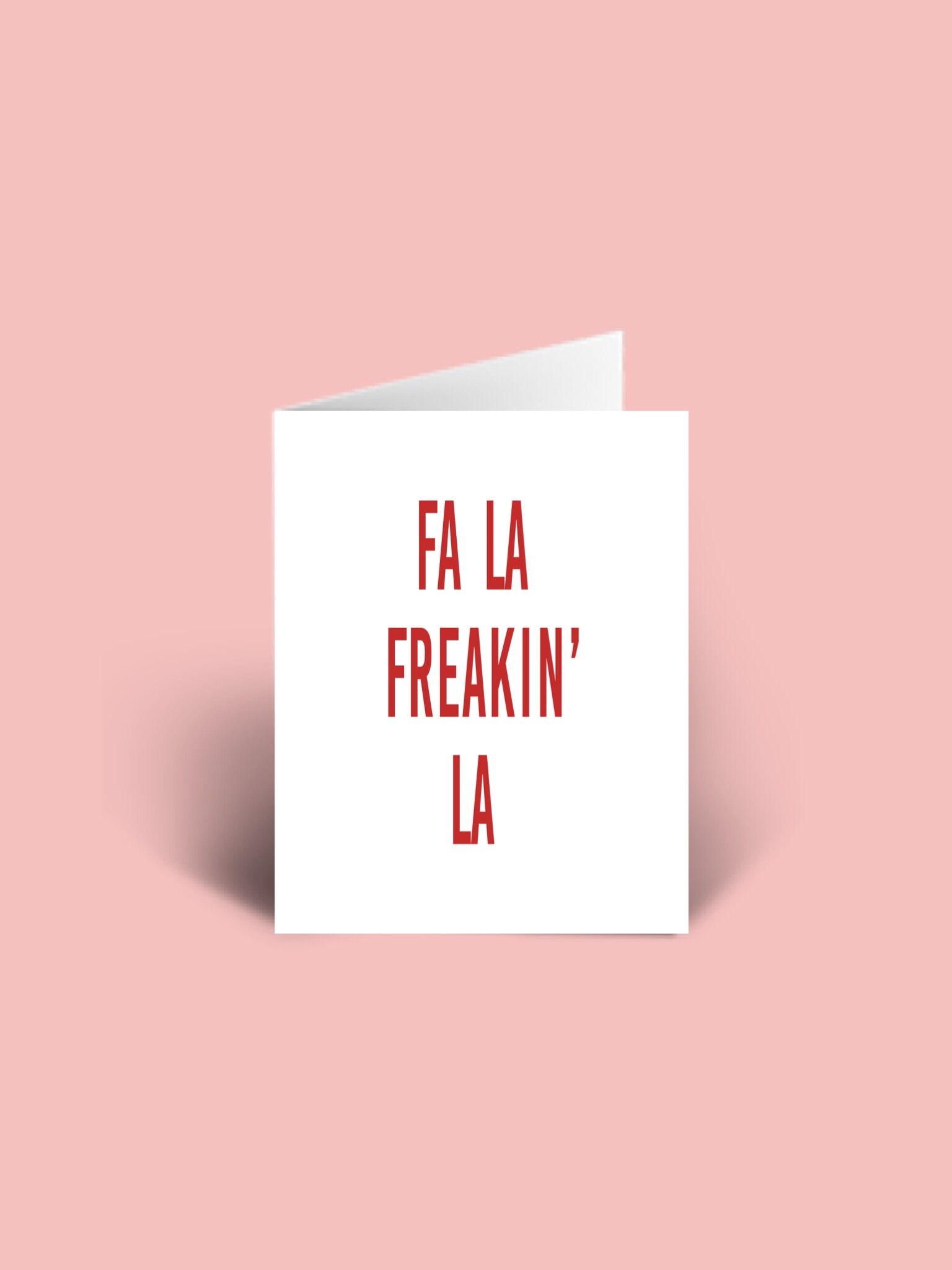 Fa la freakin' la Christmas Card A6 vuota all'interno.
