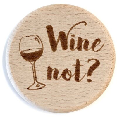 "Wine Not" glass lid