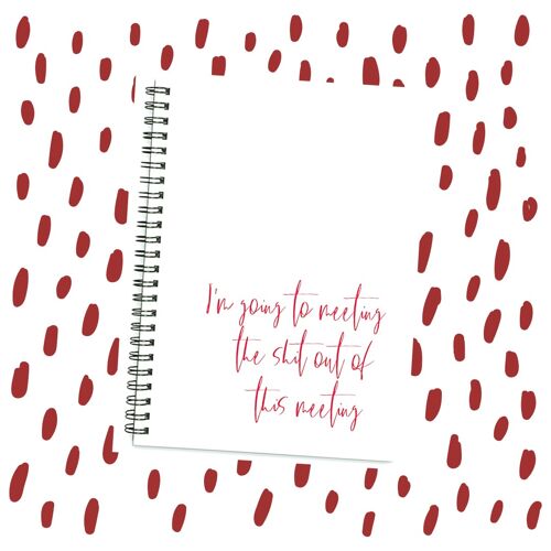 I’m going to meeting the shit of this meeting A4 or A5 wire bound notebook Choice of Hard or Soft Cover. - A4 - Soft Cover