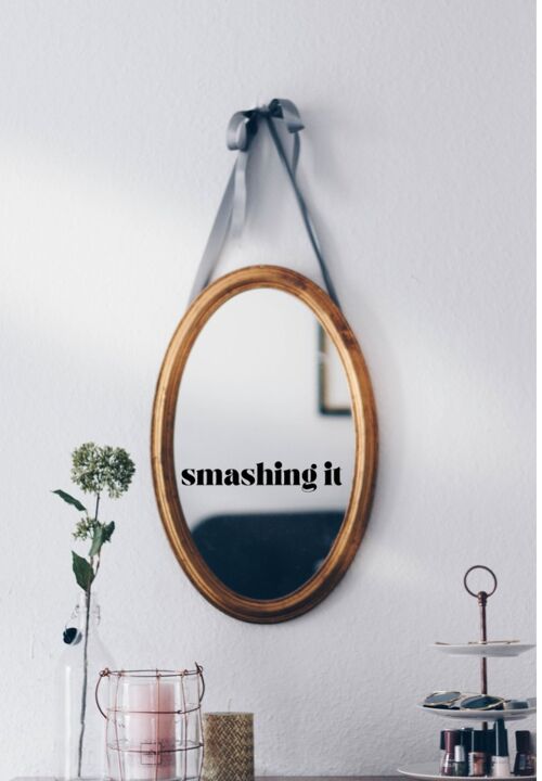 Mirror stickers vinyl decals - Smashing It2