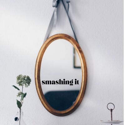 Spiegelaufkleber Vinyl-Aufkleber - Smashing It3