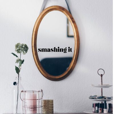 Mirror stickers vinyl decals - Smashing It3