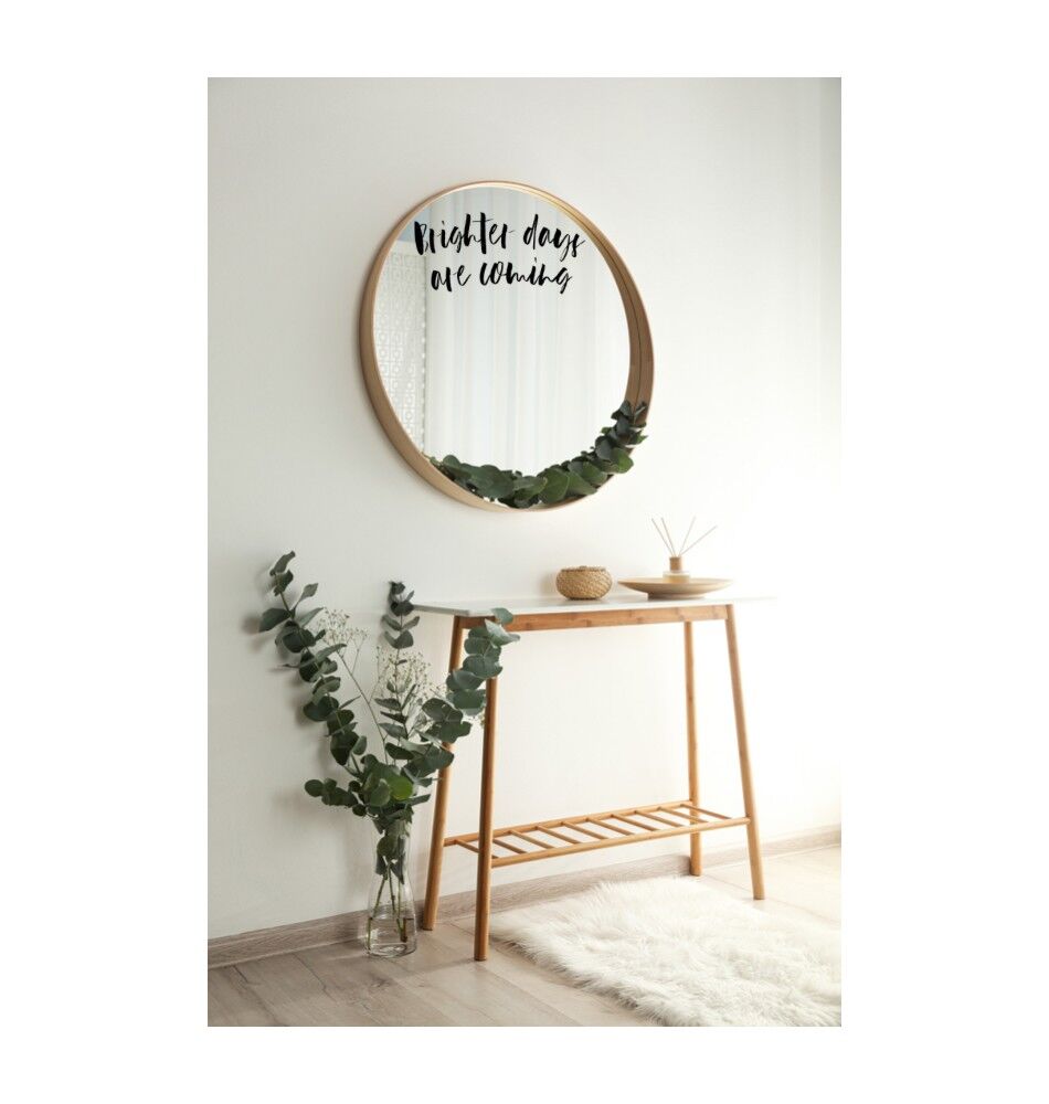 Spiegelaufkleber aus Vinyl – Hellere Tage kommen7