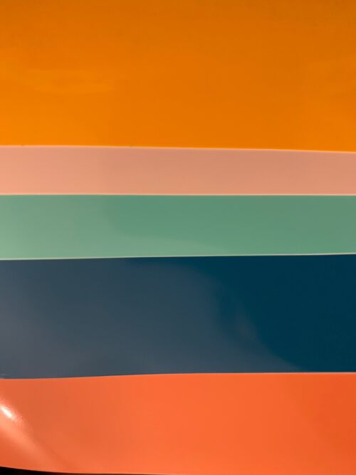 Mirror stickers vinyl decals - Absolute Babe - Tangerine