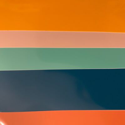 Mirror stickers vinyl decals - Absolute Babe - Tangerine
