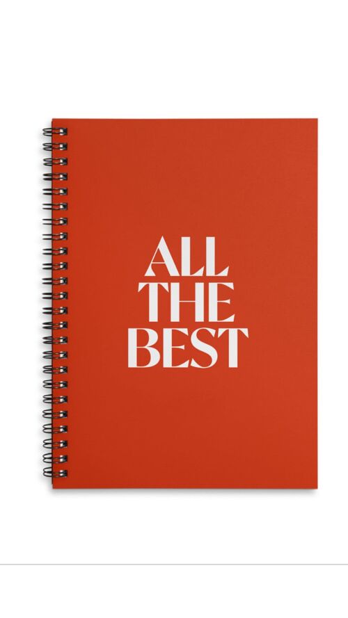 All the best red A4 or A5 wire bound notebook Choice of Hard or Soft Cover. - A5 - Hard Cover