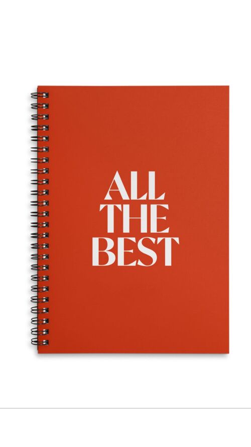 All the best red A4 or A5 wire bound notebook Choice of Hard or Soft Cover. - A4 - Soft Cover