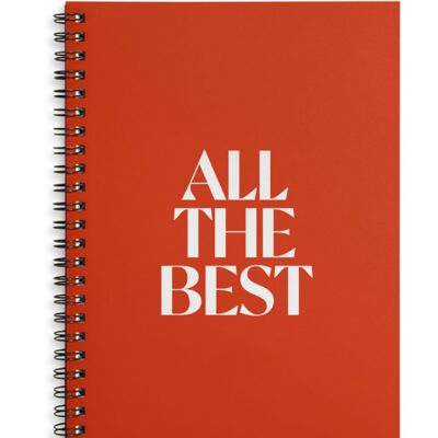 El mejor cuaderno rojo A4 o A5 encuadernado con alambre Elección de tapa dura o blanda. - A4 - Tapa blanda