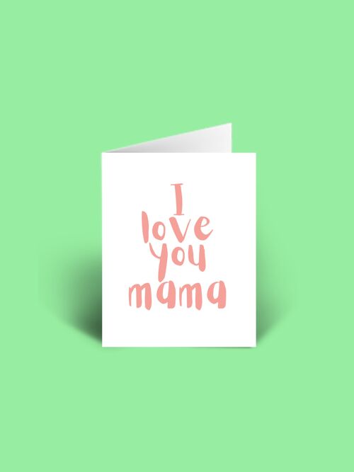 I love you A6 Motherâ€™s Day Card blank inside. 4