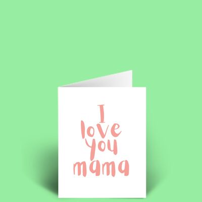Te amo Tarjeta del Día de la Madre A6 en blanco por dentro. 4
