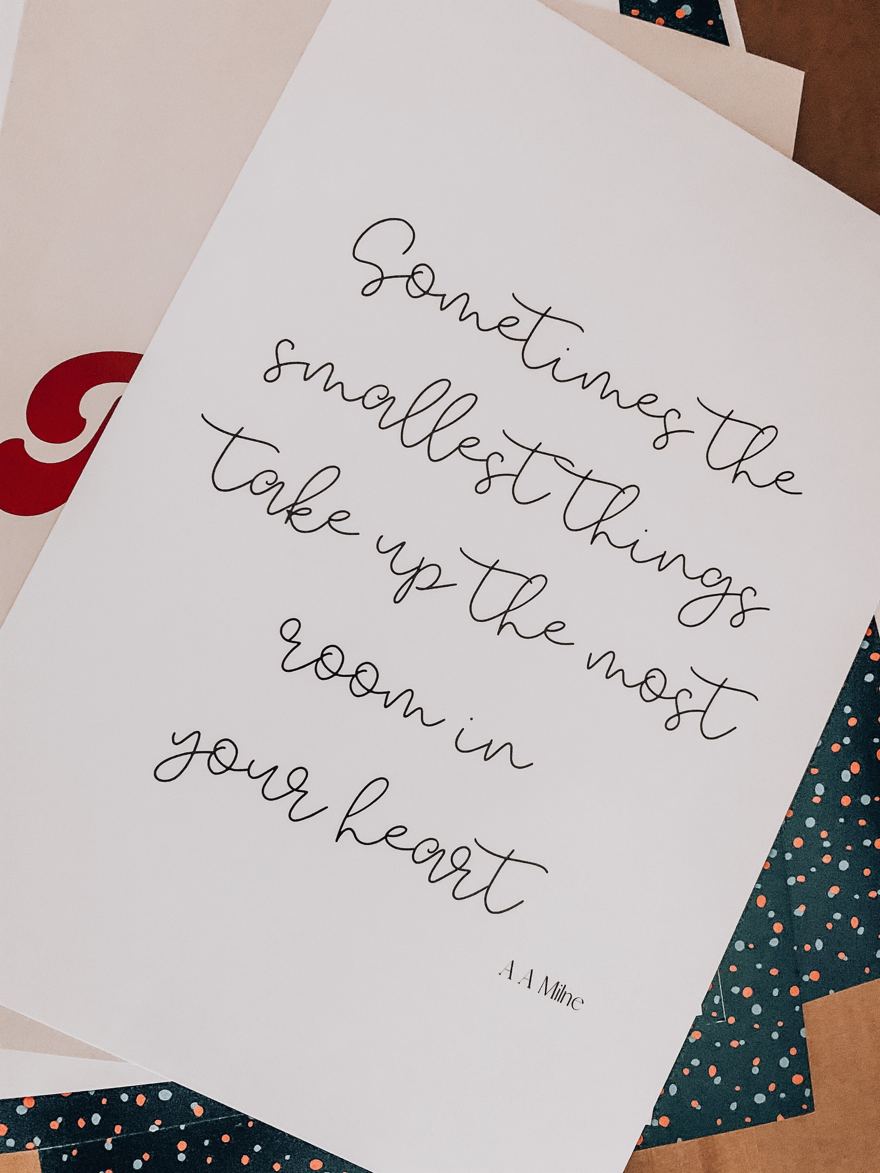 Manchmal nehmen die kleinsten Dinge den größten Platz in deinem Herzen ein Frühgeborenes Baby auf der neonatologischen Intensivstation | Babygeschenk | Frühchen | frischgebackene Mutter - A3