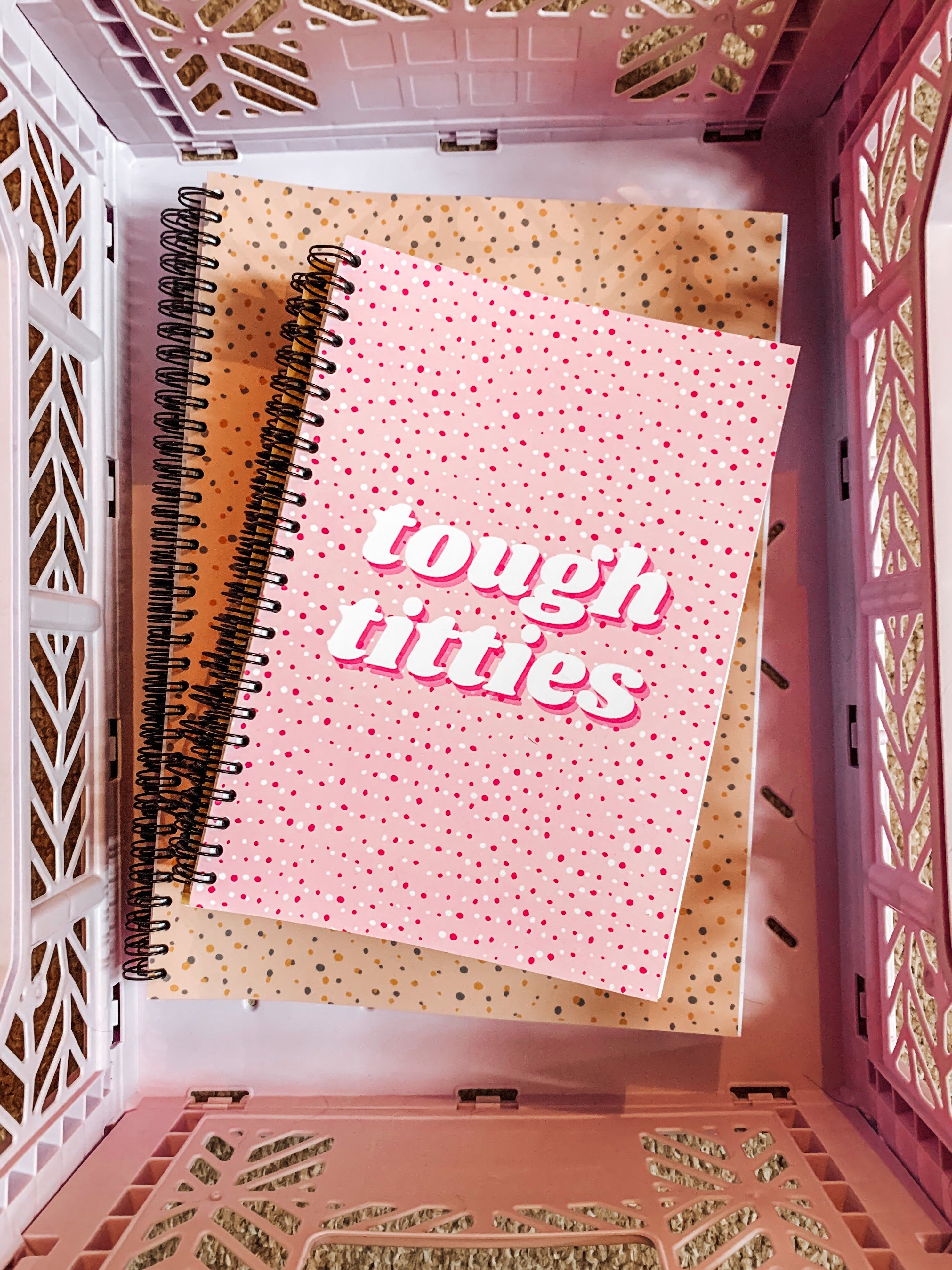 Tough Titties A4 or A5 wire bound notebook Choice of Hard or Soft Cover. - A5 - Hard Cover