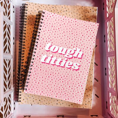 Tough Titties A4 or A5 wire bound notebook Choice of Hard or Soft Cover. - A5 - Soft Cover