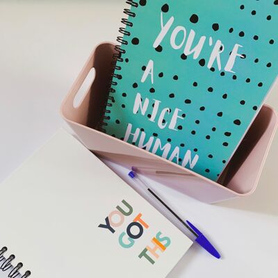 You Got This A4 or A5 wire bound notebook Choice of Hard or Soft Cover. - A5 - Hard Cover