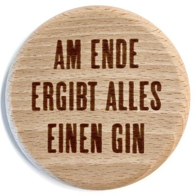 Glasdeckel "Ende"