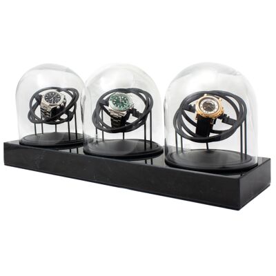 Watch Winder - Three Planet Double Axis - Black