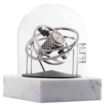 Watch Winder - One Planet Double Axis - White