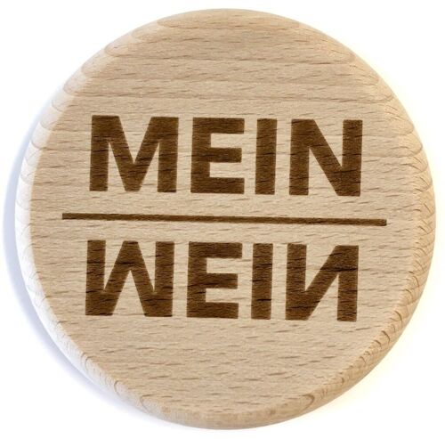 Glasdeckel "MEIN WEIN"