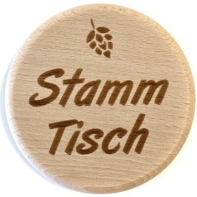 Glasdeckel "Stammtisch"