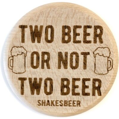 "Two Beer" glass lid