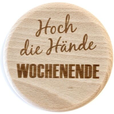 Glasdeckel "Wochenende"