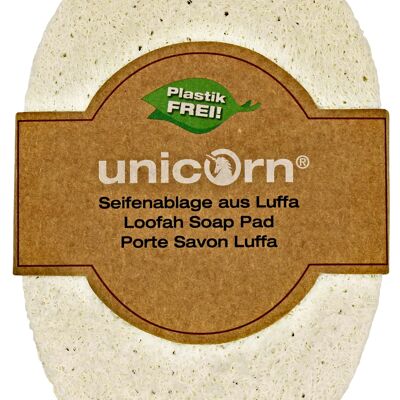 unicorn® soap dish made of loofah