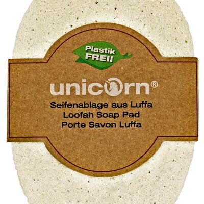 unicorn® soap dish made of loofah