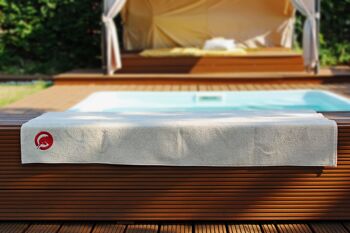 Serviette de douche et de sauna, 70 x 140 cm, couleur sable 4