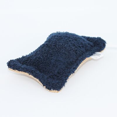 Dark blue dish sponge