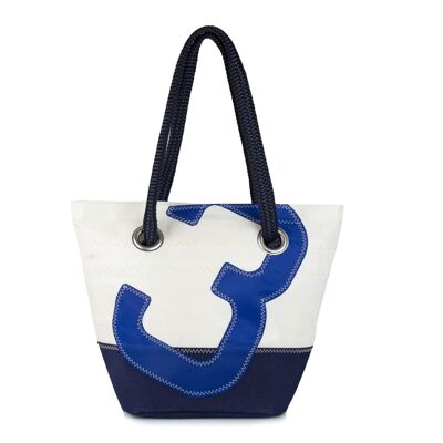 Legend handbag in 100% recycled veil - Navy blue n ° 3