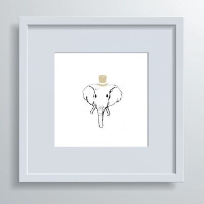 Animal Heads "The Elephant" - Hand-drawn Illustration