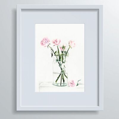 Floral Vase no.1 - Hand-drawn Illustration