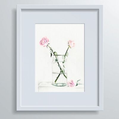 Floral Vase no.2 - Hand-drawn Illustration