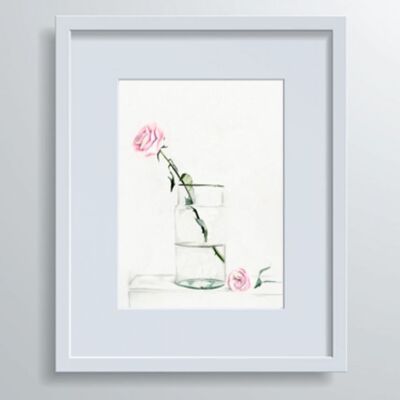 Floral Vase no.3 - Hand-drawn Illustration