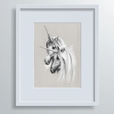 Unicorn Print no.2 - Hand-drawn Illustration