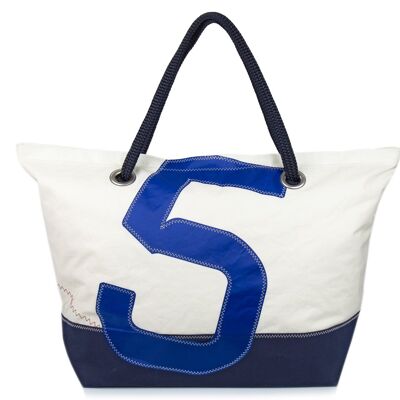 Sac voyage Carla en voile 100% recyclée - Navy blue n°5