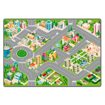 Alfombra de juego antideslizante para coches pequeños - 120x80cm - A partir de 12 meses - STARLUX - 801142