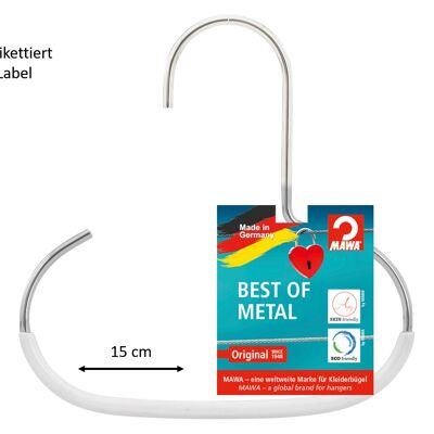 Kleiderbügel Utensilio G1, weiß, 15 cm