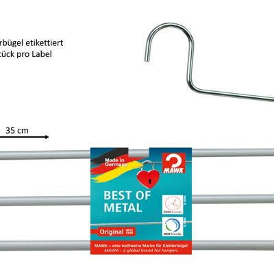 Coat hanger KHC 3, silver, 35 cm