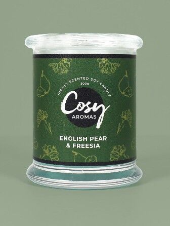Englische Birne & Freesie Jar Candle (240g)
